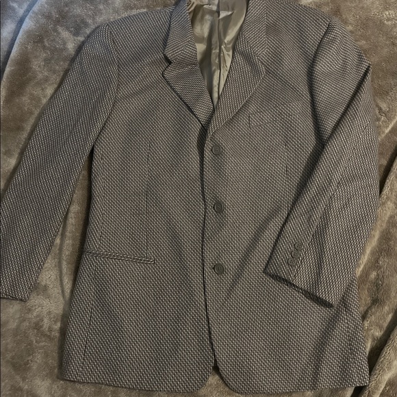 Giorgio Armani Mens Suit Blazer Coat Brown 100% Wool/100%...